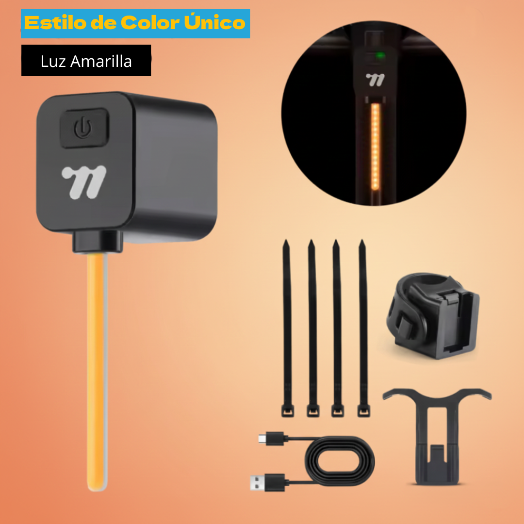 Luz Trasera LED para Bici. Alta Luminosidad y Recargable USB