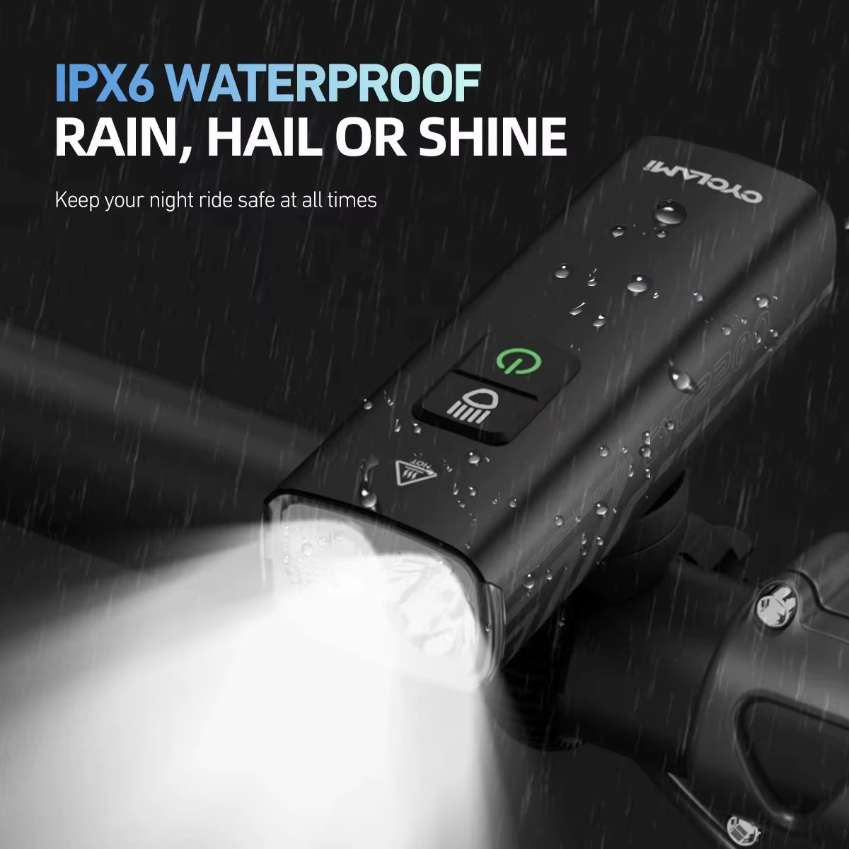 Luz Frontal de Seguridad para Bicicleta (2000 Lúmenes) - Alta Potencia y Visibilidad Nocturna