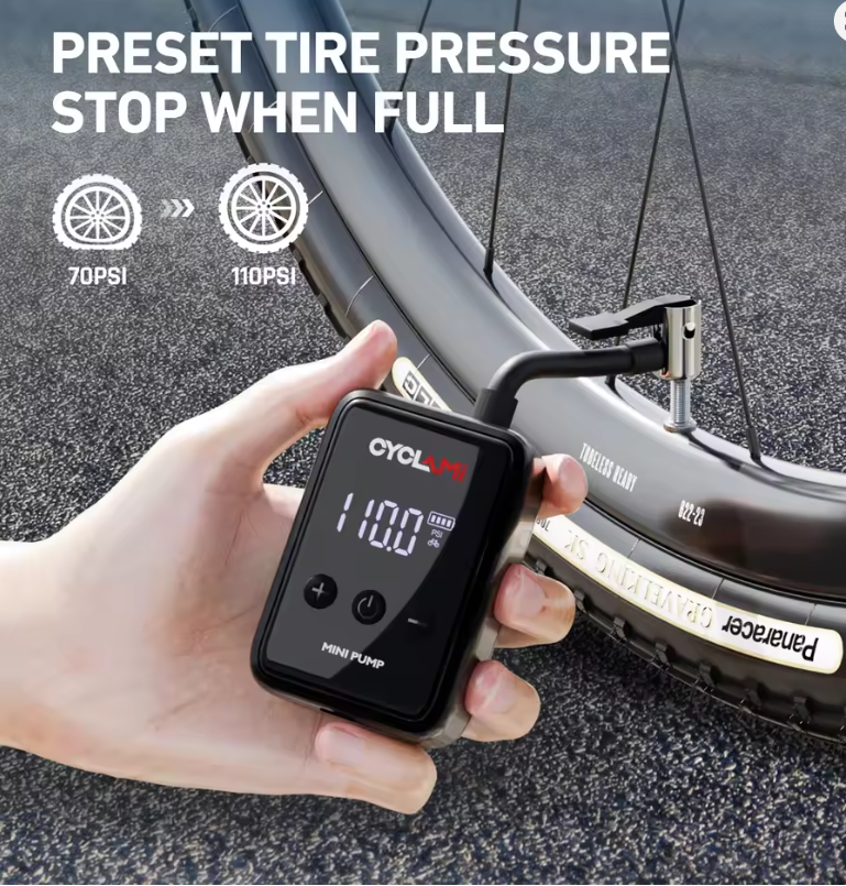 Mini Bomba Eléctrica para ruedas de bicicleta portatile 150PSI Valvola  Schrader