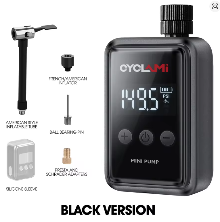 Mini Bomba Eléctrica para ruedas de bicicleta portatile 150PSI Valvola  Schrader